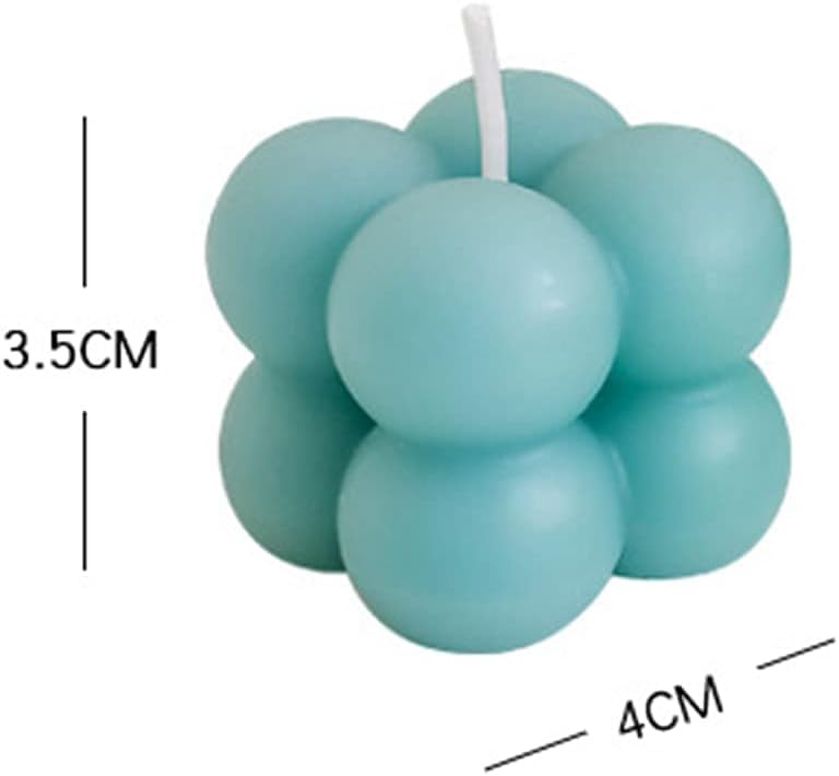 Bubble Candle, Decorative Cube Shape Hand-Poured, Long-Lasting Aromatherapy Candle for Home Decor, Gift Eco-Friendly (Pack of 2) (Big Bubble Cube)