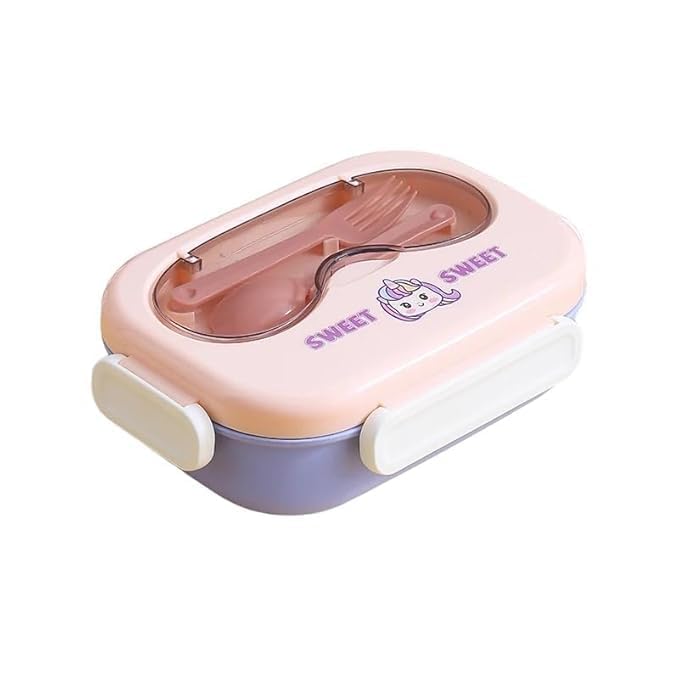 Lunch Box for Kids Insulated Lunch Box Stainless Steel Tiffin Box for Boys, Girls, School & Office (3 Compartment Box)