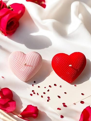 (Multicolor) Heart Candle Combo - Scented Gift for Your Loved One - for Couples, Girlfriend, Boyfriend, Wife, Husband, Fiancée