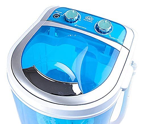 Portable 6  kg 2 Star Single Tub Top Load Mini Washing Machine with 1.5 kg Dryer Basket (Blue) - with 1 year Spare Supply Warranty Model -DMR 30-1208