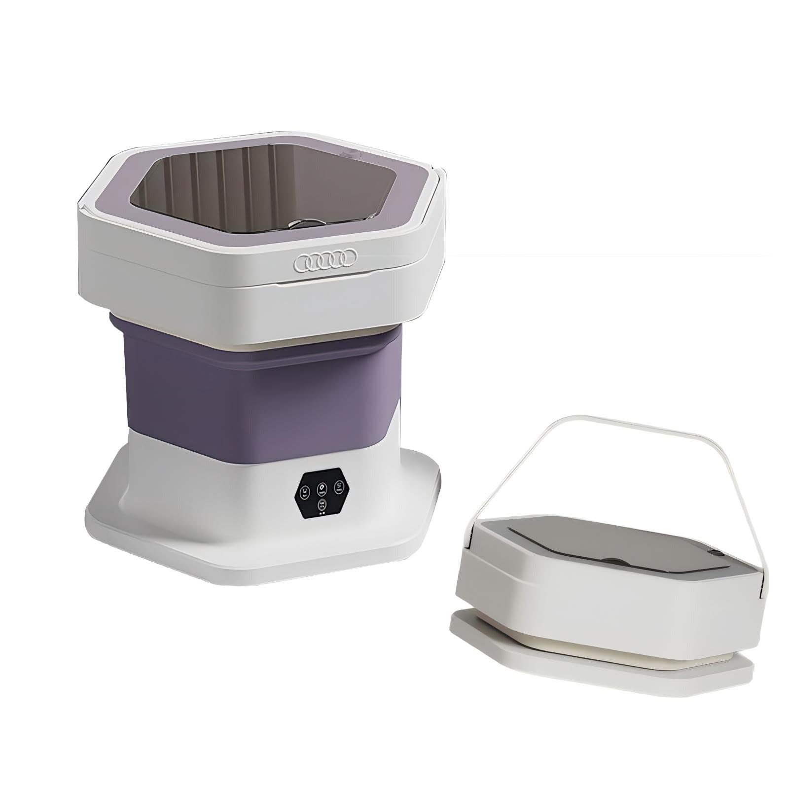 Portable Mini Washing Machine 15L with Upgraded Spin Basket, Compact Clothes Washer for Underwear, Baby Clothes & Small Items, Ideal for Home, Apartments, RV Tours, Dormitories & Hotels