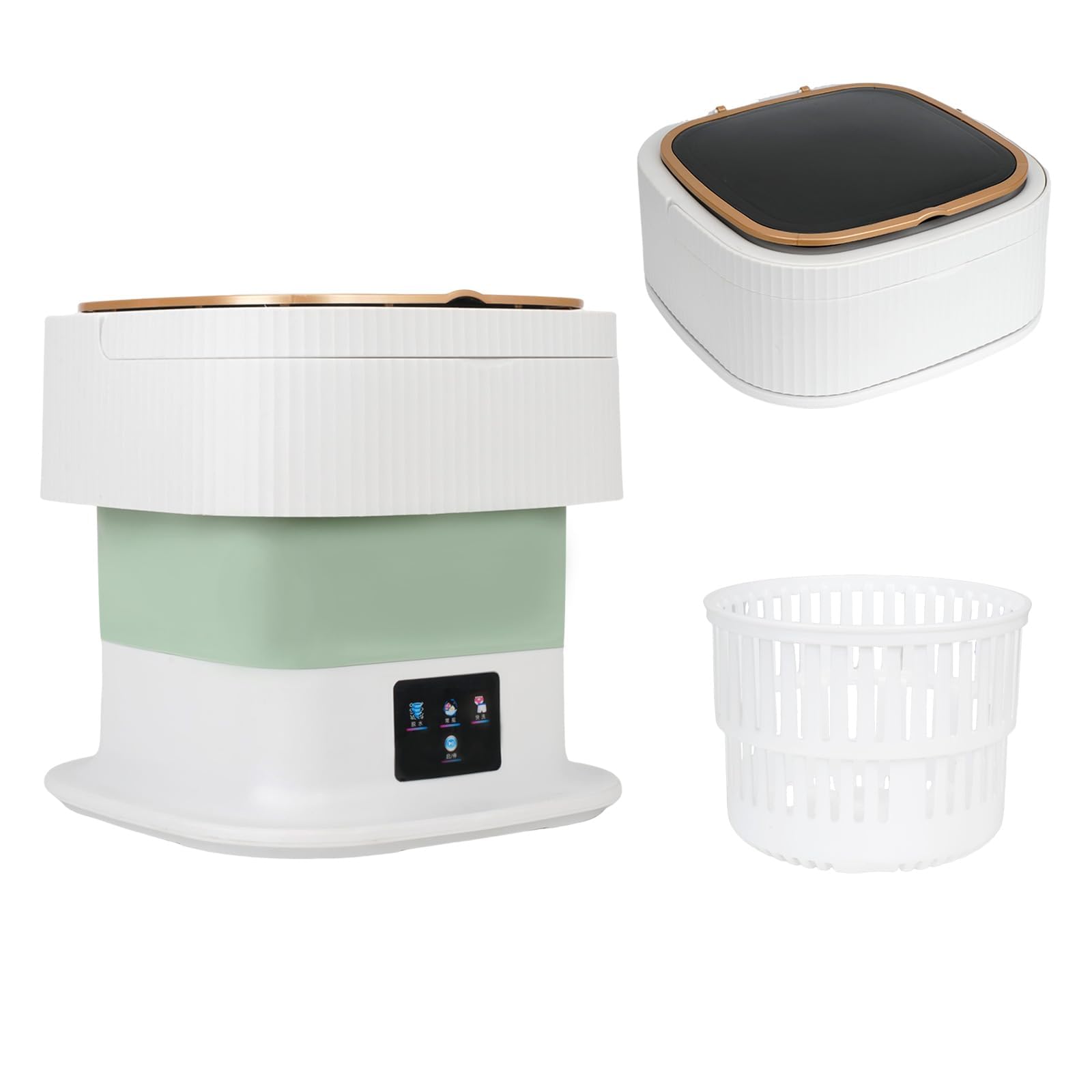 Portable Mini Washing Machine 15L with Upgraded Spin Basket, Compact Clothes Washer for Underwear, Baby Clothes & Small Items, Ideal for Home, Apartments, RV Tours, Dormitories & Hotels