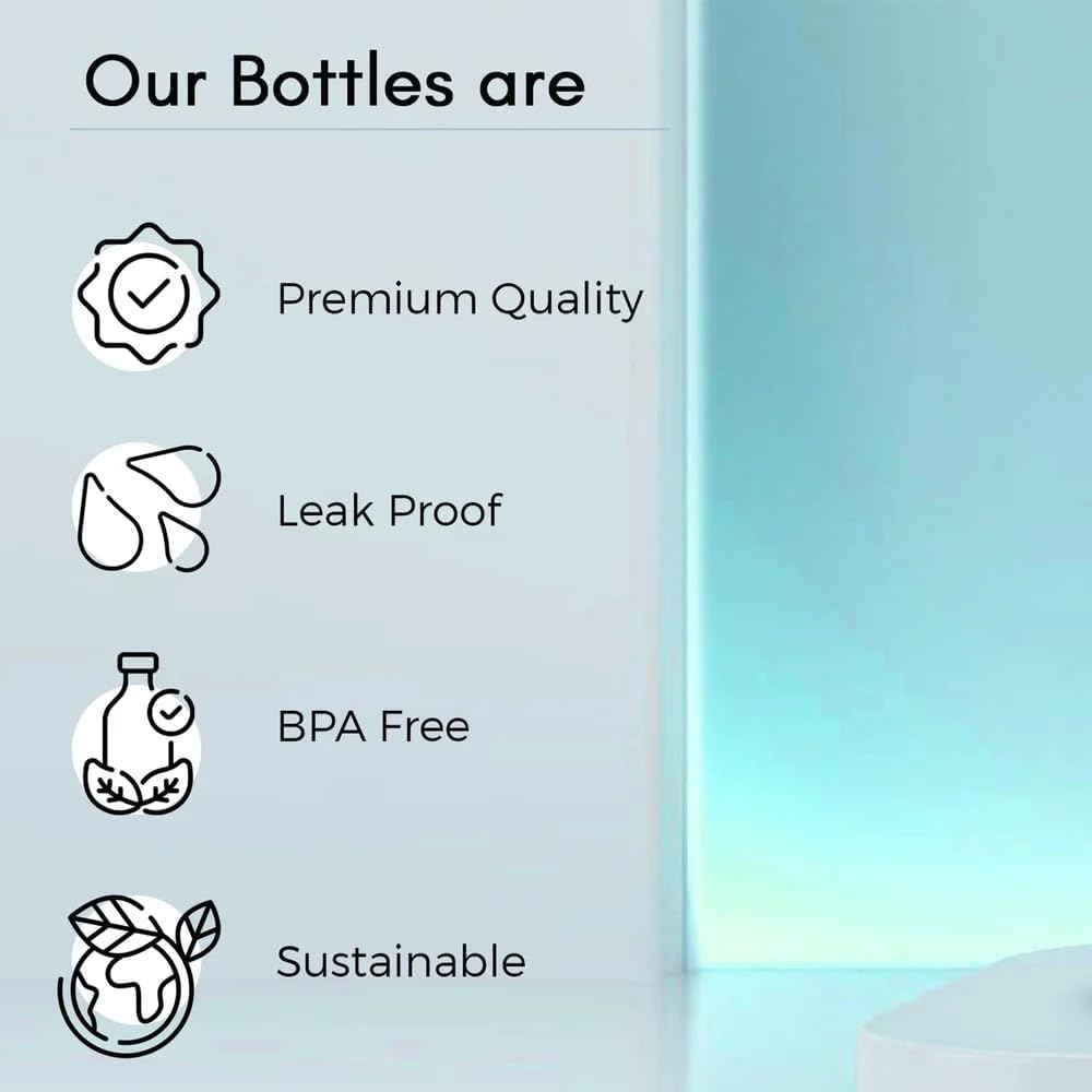 Nice 400ml Water Bottle | Leak-Proof Glass & Plastic Travel Flask for Hot & Cold Drinks | Durable, Stylish and Reusable for Office, Gym & Travel (Multicolor) Pack of 1 Bottle