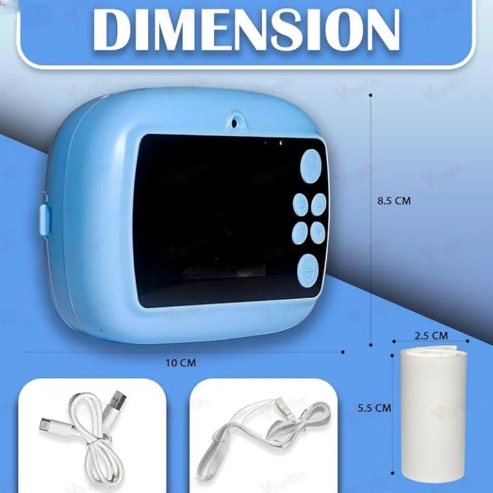 Instant Print Camera for Kids | Digital Camera with 1080P Videos SLR 