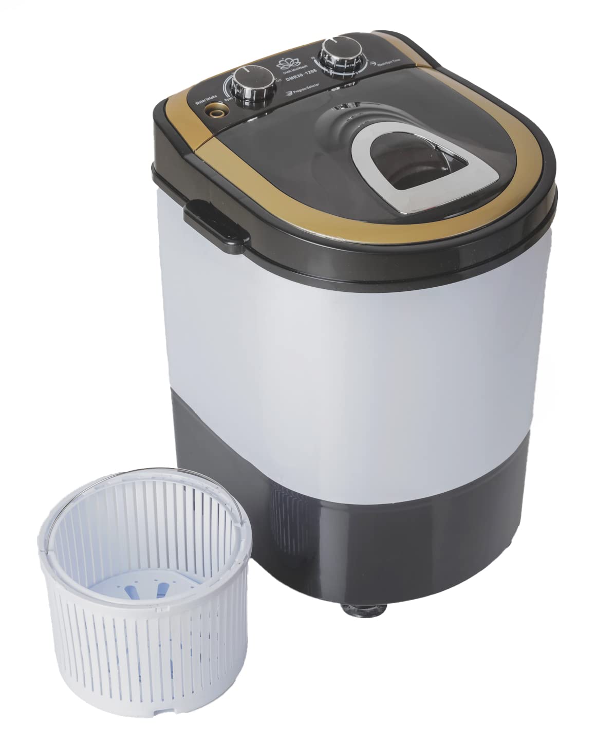 Portable 6  kg 2 Star Single Tub Top Load Mini Washing Machine with 1.5 kg Dryer Basket (Blue) - with 1 year Spare Supply Warranty Model -DMR 30-1208