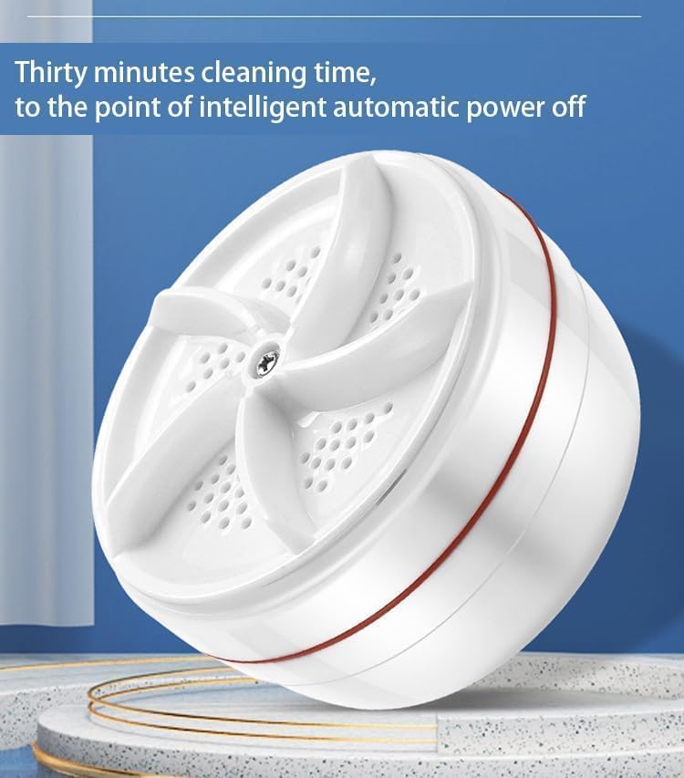 Mini Washing Machine Turbine Washing Machine Washing Machine Door Hinge Ultrasonic Lightweight Turbo Washer with USB Cable - for Home Camping Dorms Business College Rooms
