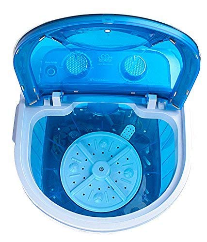 Portable 6  kg 2 Star Single Tub Top Load Mini Washing Machine with 1.5 kg Dryer Basket (Blue) - with 1 year Spare Supply Warranty Model -DMR 30-1208
