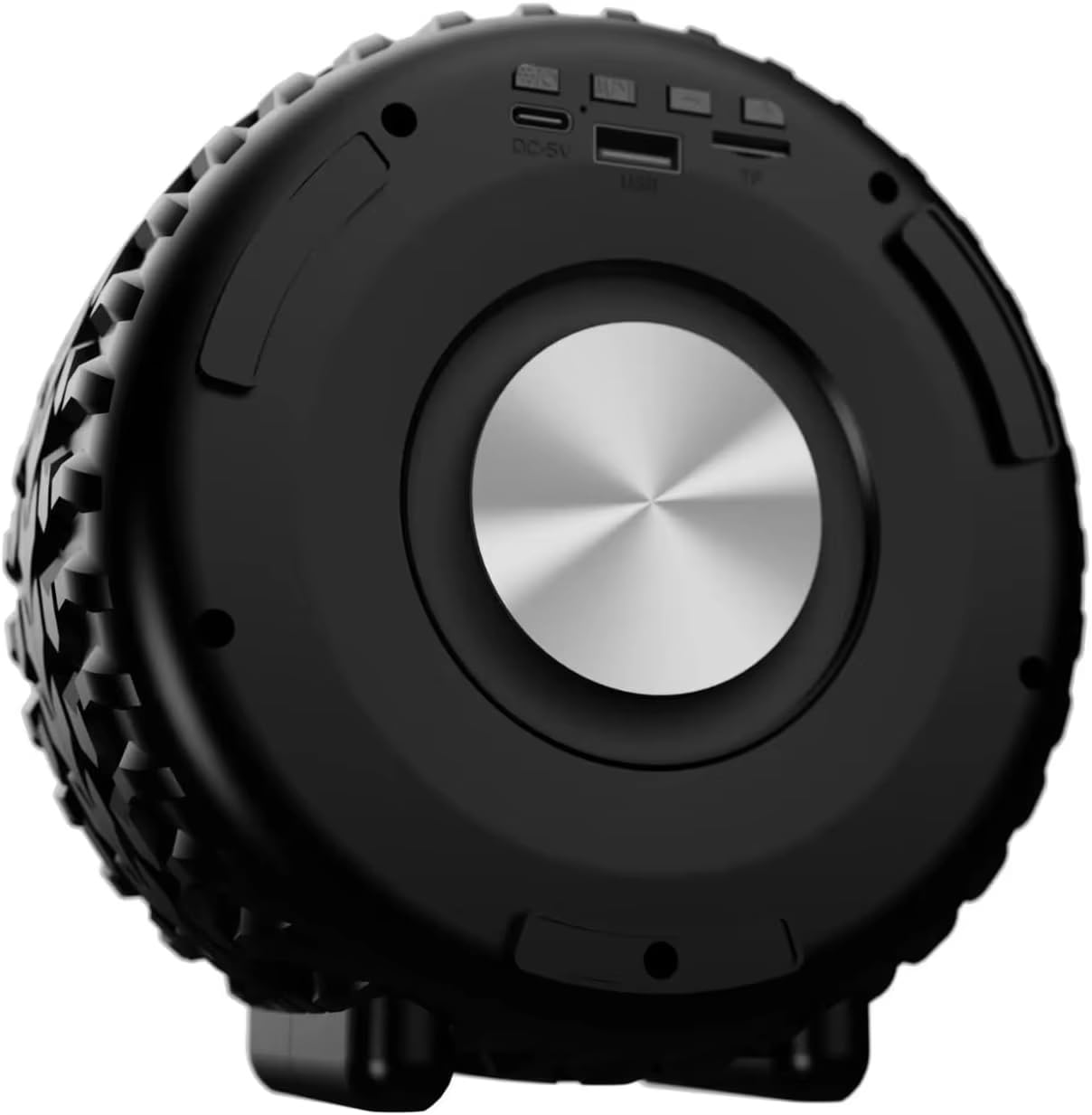 Pii Tech i-Ride, Stylish 10W Bluetooth Wireless Speaker, 360? Surround Sound, Powerful Bass, FM Radio, Colorful LED Lights, AUX Micro SD & USB, Type C Charging, 8 Hours Playtime