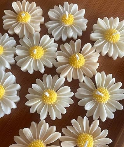 (Multicolor) Daisy Flower Floating Candle (Pack of 5) Perfect for Diwali, Party and Wedding Scented Decorative Candles