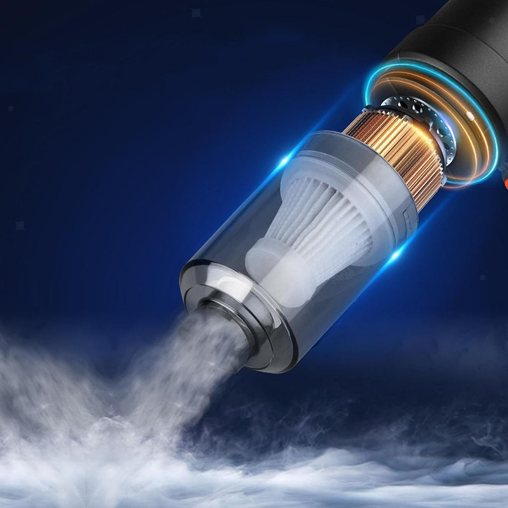 Powerful 3-in-1 Vacuum Cleaner for Car & Home � Compact, Cordless, Wet & Dry, Blower Function, Mini & Portable for Sofa, Dust, and Deep Cleaning - Portable Vacuum Cleaner for car, Bike and Sofa.