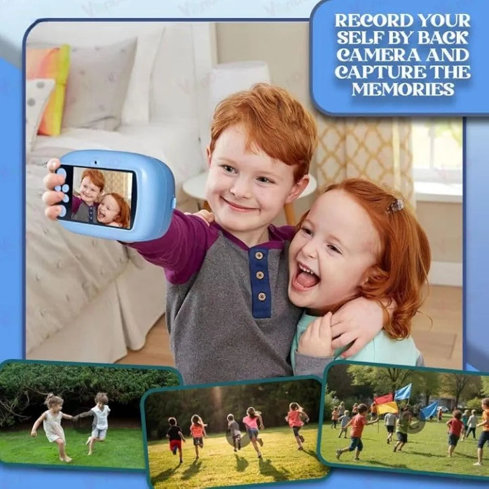 Instant Print Camera for Kids | Digital Camera with 1080P Videos SLR 
