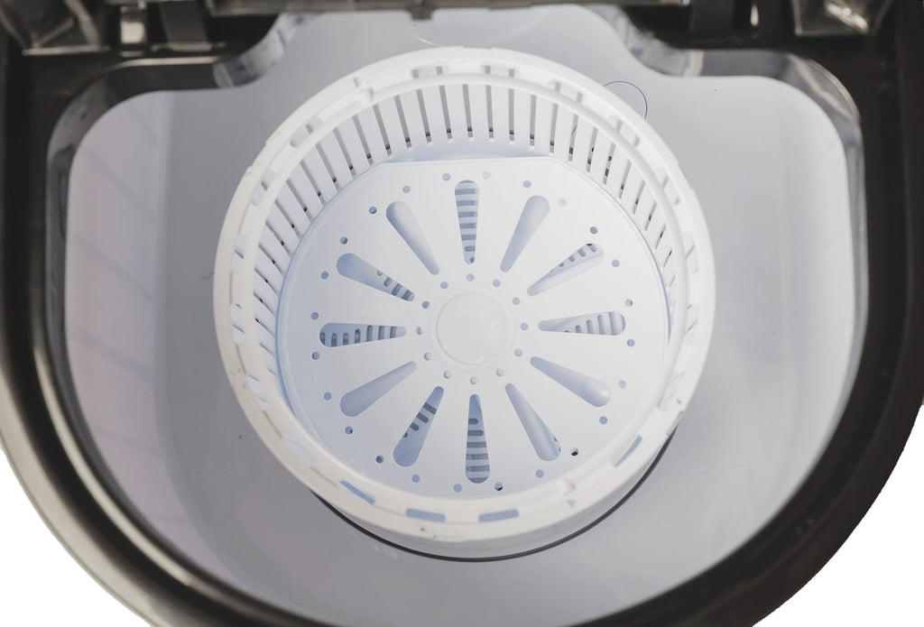 Portable 6  kg 2 Star Single Tub Top Load Mini Washing Machine with 1.5 kg Dryer Basket (Blue) - with 1 year Spare Supply Warranty Model -DMR 30-1208