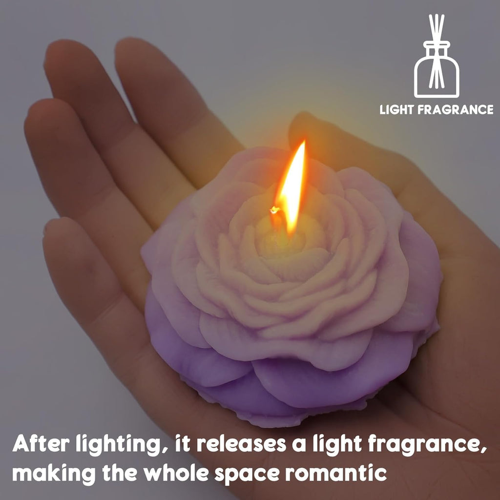 Bubble Candle, Decorative Cube Shape Hand-Poured, Long-Lasting Aromatherapy Candle for Home Decor, Gift Eco-Friendly (Pack of 2) (Big Bubble Cube)