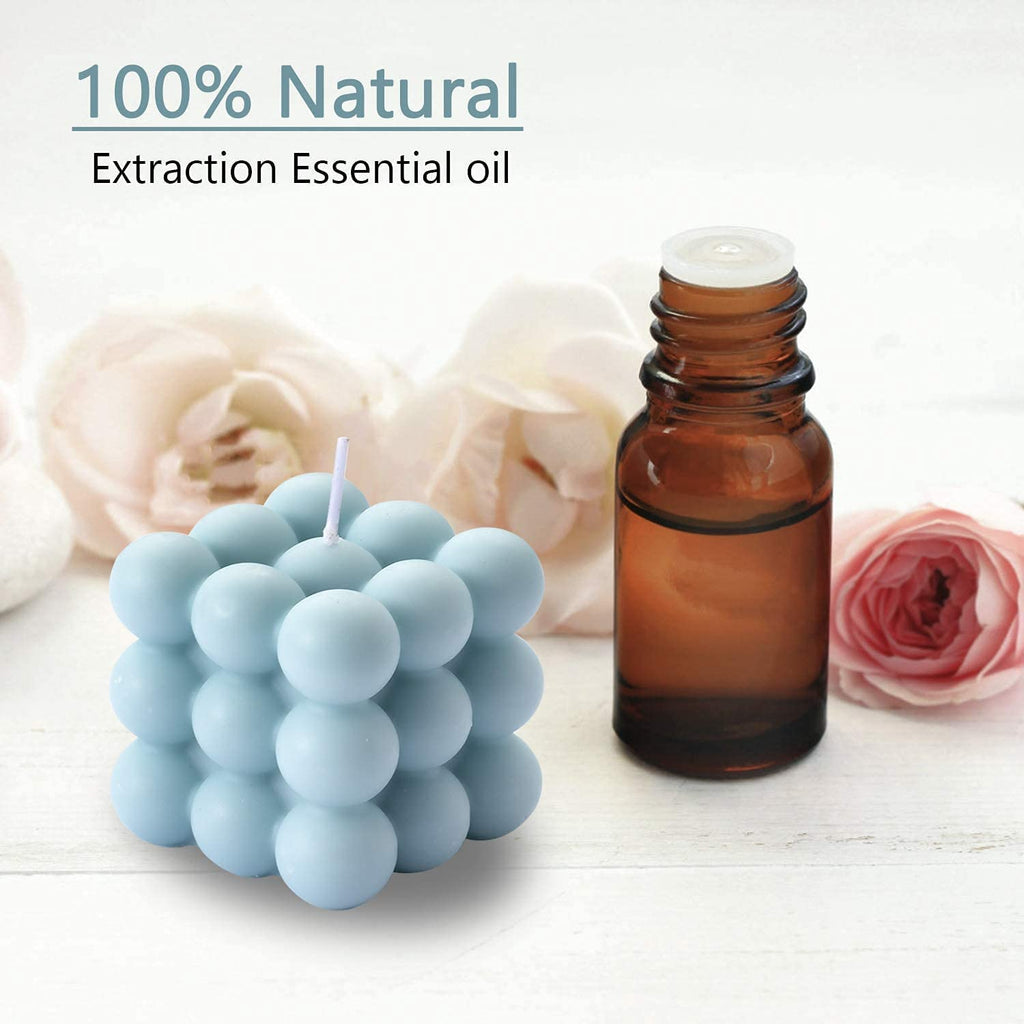 Bubble Candle, Decorative Cube Shape Hand-Poured, Long-Lasting Aromatherapy Candle for Home Decor, Gift Eco-Friendly (Pack of 2) (Big Bubble Cube)