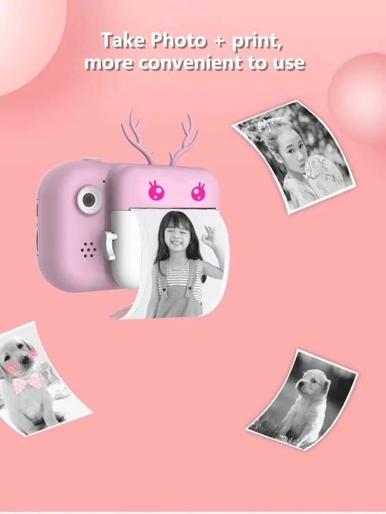 Kids Instant Print Camera | 2-in-1 Digital & Thermal Printing Camera for Children