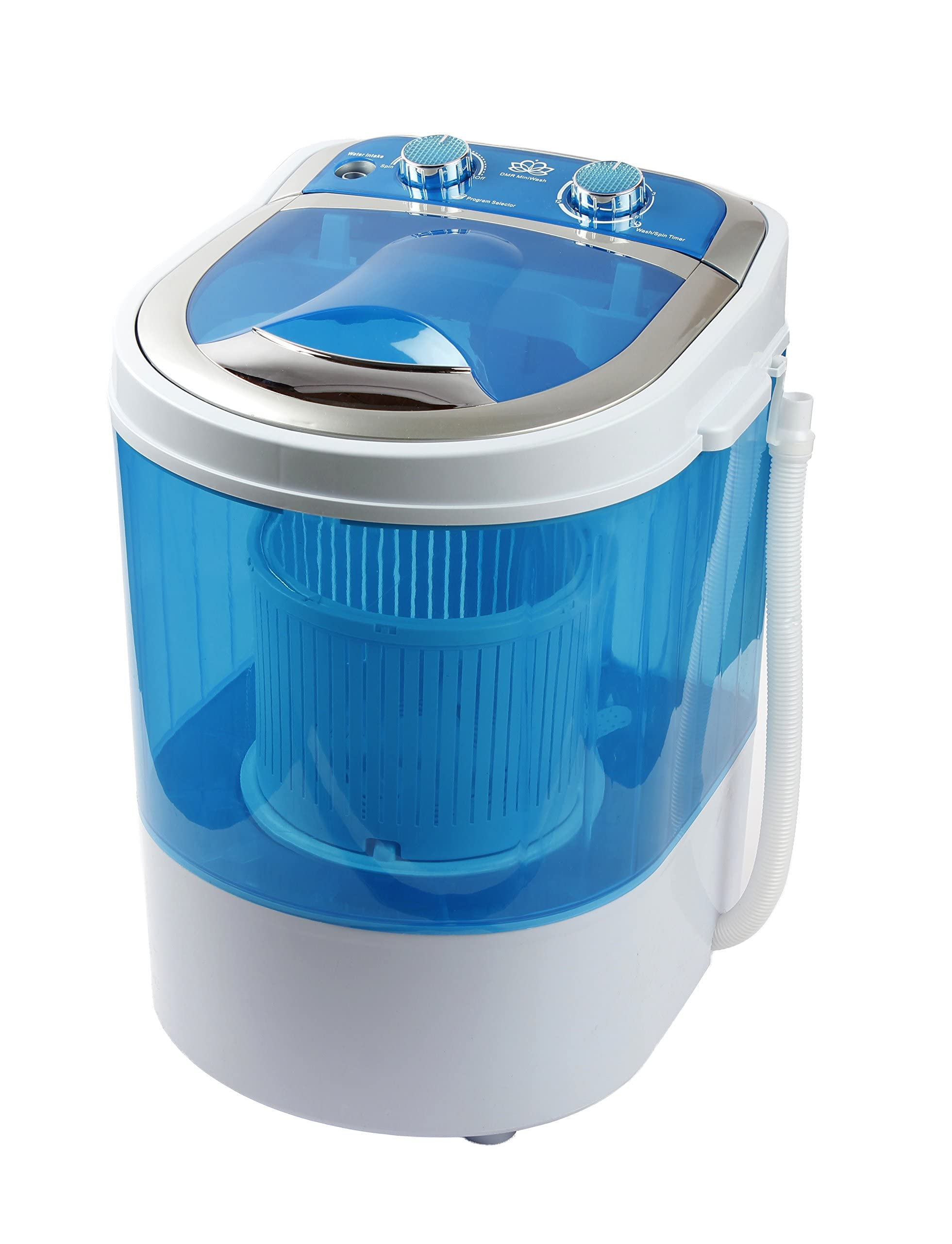 Portable 6  kg 2 Star Single Tub Top Load Mini Washing Machine with 1.5 kg Dryer Basket (Blue) - with 1 year Spare Supply Warranty Model -DMR 30-1208