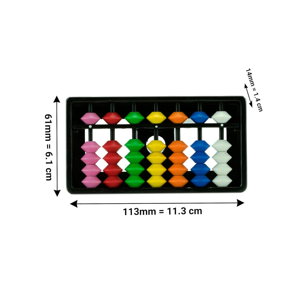Abacus – 7 Rods Abacus-Multi Colour Beads | Mathematic Counting Toy for Kid’s| Mind Games | Birthday Gift’s for Boys and Girls|
