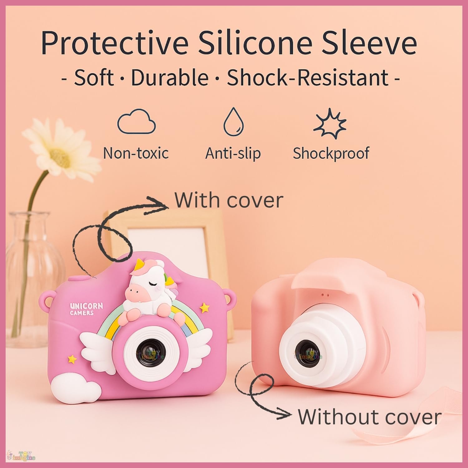 Mini Portable Thermal Printer – Bluetooth Wireless Photo & Label Printer for Kids with 1 Paper Roll – 57mm Black & White Pocket Printer for Mobile, School, Stickers (Assorted)