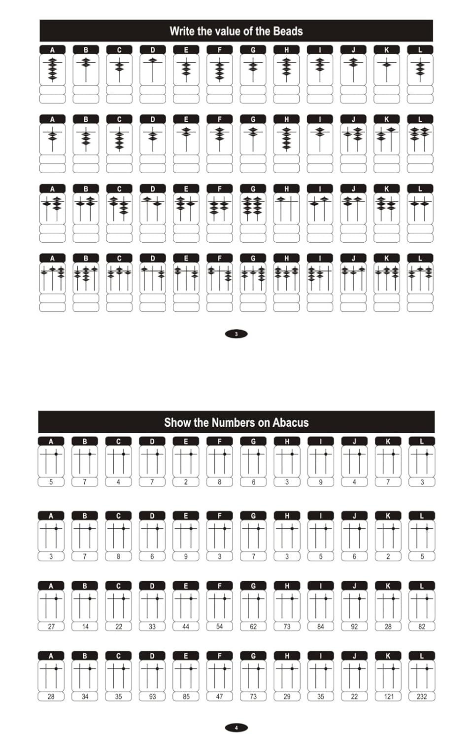 Abacus Books Level 0 to Level 8 (A & B) 18 Combo Practice Workbooks (Pack of 18) | Ages 4 & Up | Engaging Learning for Kids
