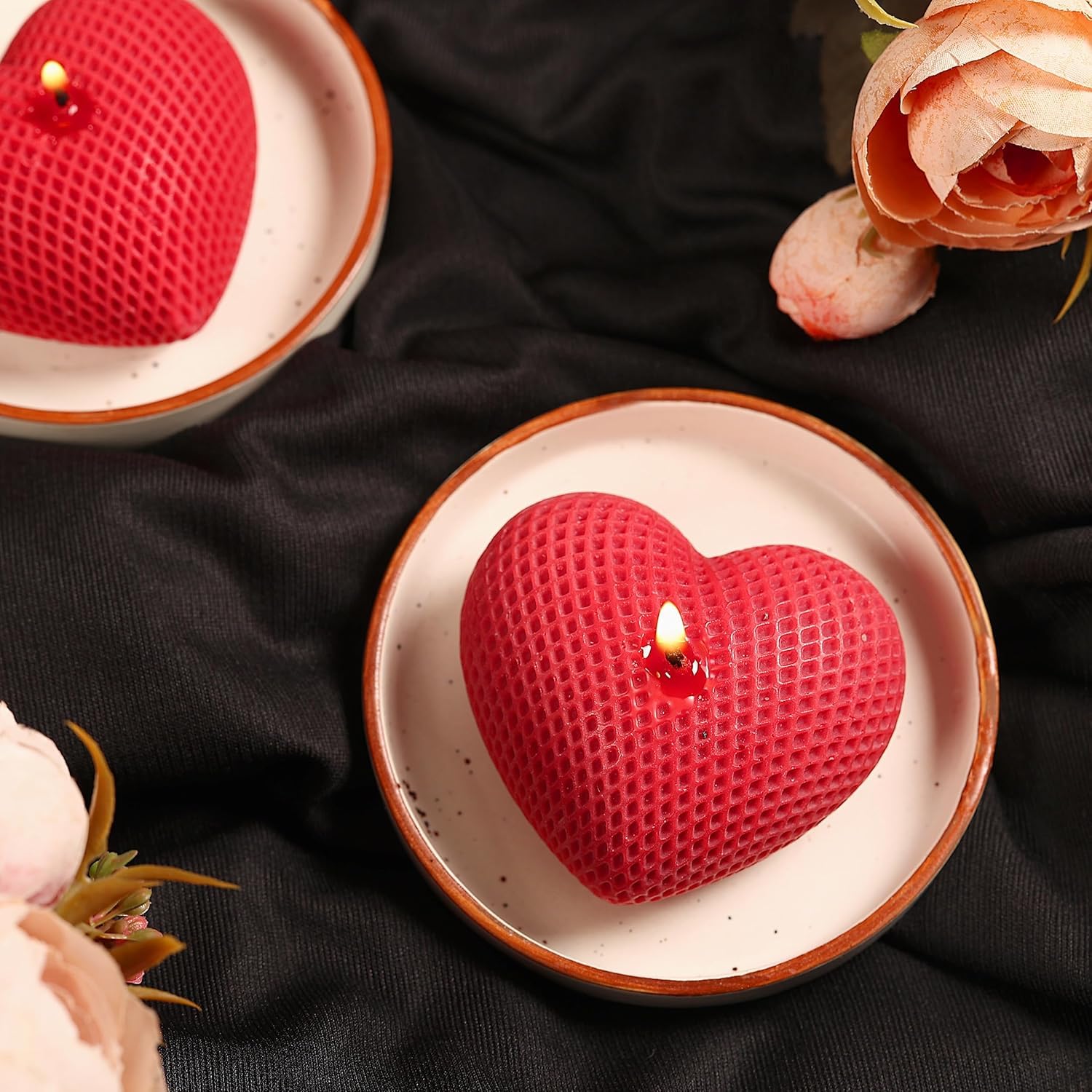 Bubble Candle, Decorative Cube Shape Hand-Poured, Long-Lasting Aromatherapy Candle for Home Decor, Gift Eco-Friendly (Pack of 2) (Big Bubble Cube)