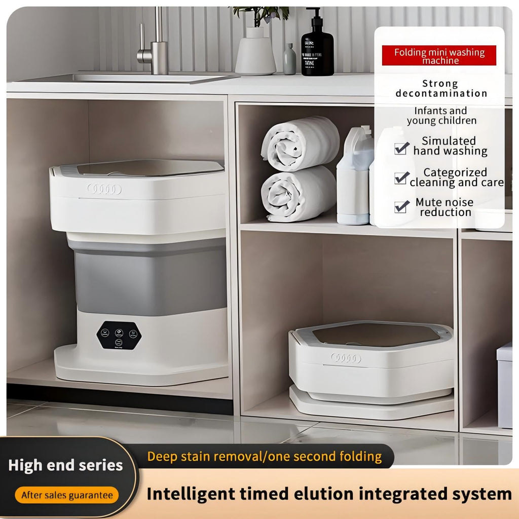 Portable Mini Washing Machine 15L with Upgraded Spin Basket, Compact Clothes Washer for Underwear, Baby Clothes & Small Items, Ideal for Home, Apartments, RV Tours, Dormitories & Hotels