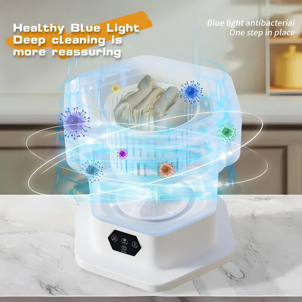 Portable Mini Washing Machine 15L with Upgraded Spin Basket, Compact Clothes Washer for Underwear, Baby Clothes & Small Items, Ideal for Home, Apartments, RV Tours, Dormitories & Hotels