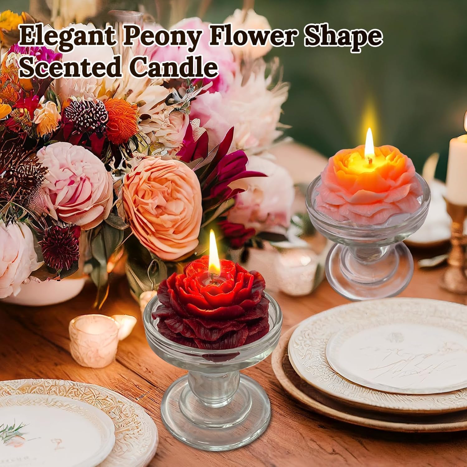 Bubble Candle, Decorative Cube Shape Hand-Poured, Long-Lasting Aromatherapy Candle for Home Decor, Gift Eco-Friendly (Pack of 2) (Big Bubble Cube)